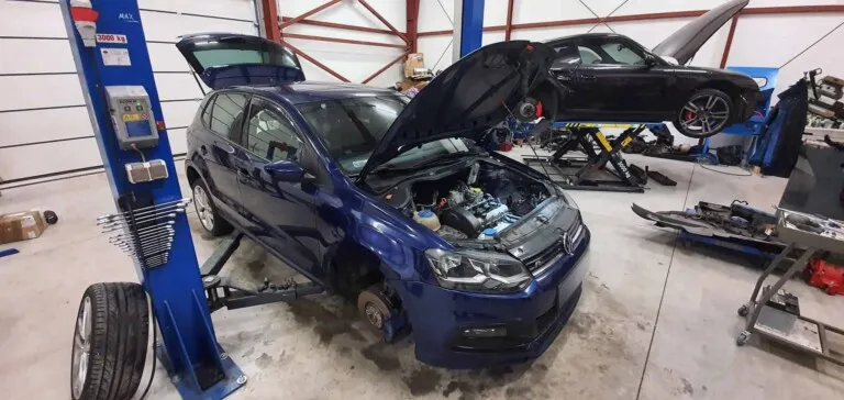 Old engine removed