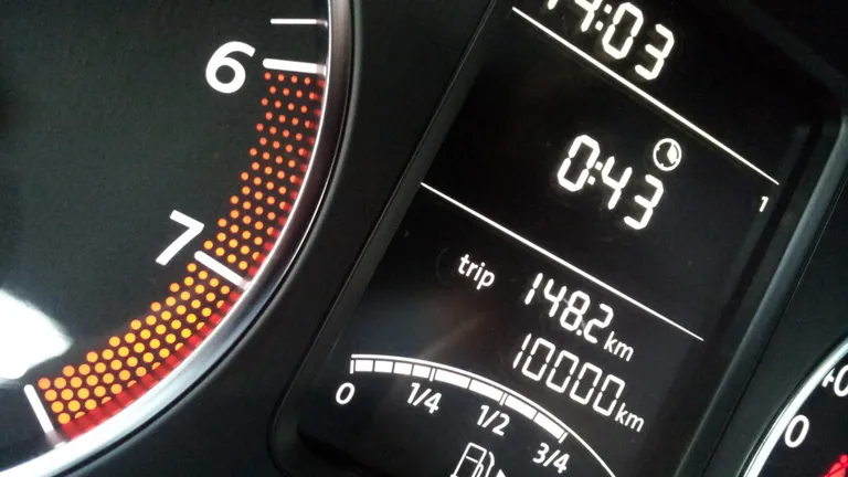 10,000 km on the instrument cluster!