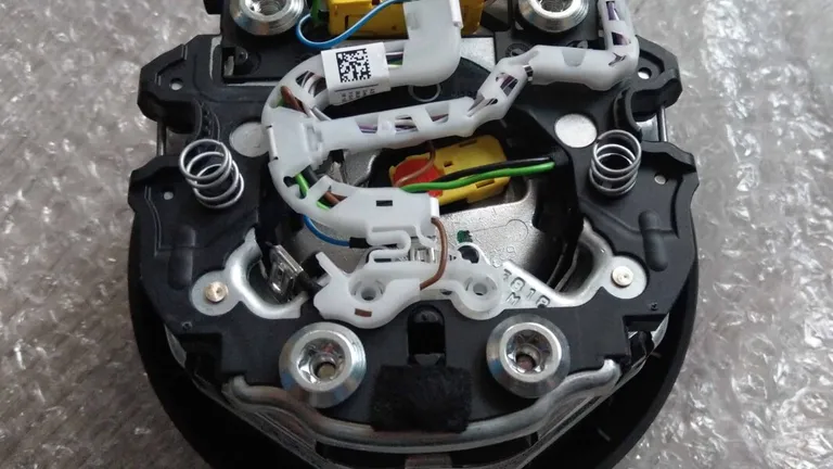 Pictures of the wirings from the driver’s airbag