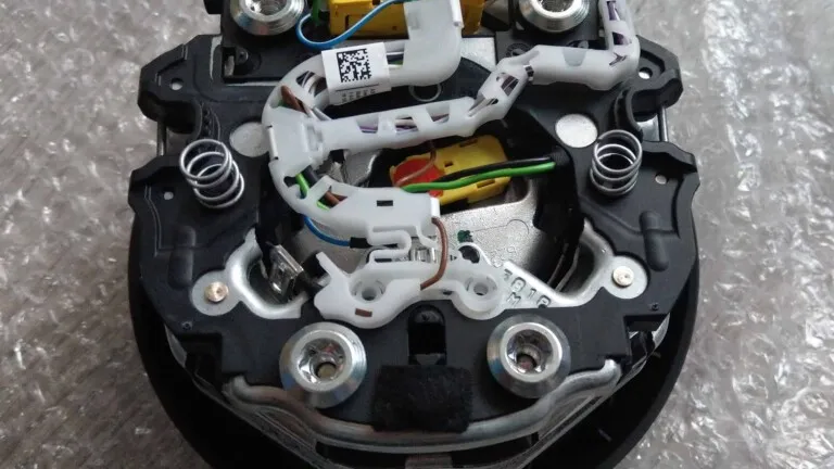 Pictures of the wirings from the driver’s airbag