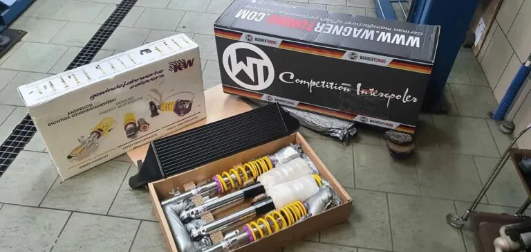 KW V3 Inox Coilovers + Wagner Competition Intercooler Kit