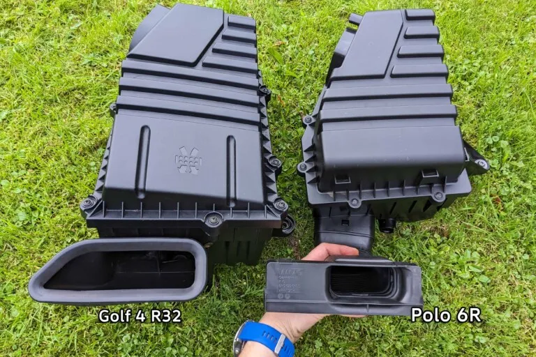 Filtr powietrza z Polo 6R vs R32 – porównanie