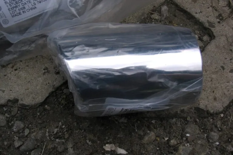 Chrome exhaust tip — Polo 6R GTI