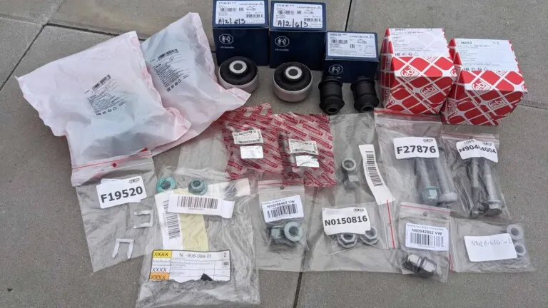 Refreshing the front suspension components