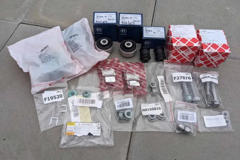 Refreshing the front suspension components