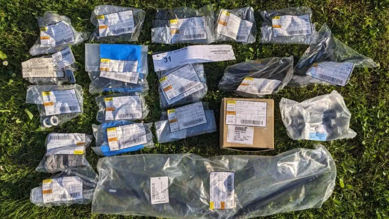 Refresh front suspension components &#8211; new assembly carrier bolts and nuts