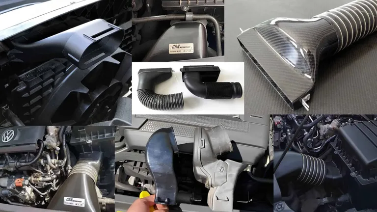 Factory intake air guide modifications for VW Polo 6R/6C - solutions overview