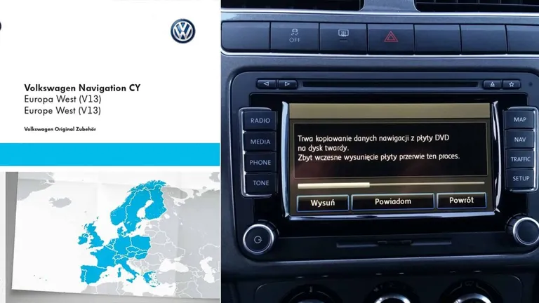 RNS 510 aktualizacja map — EU West V13