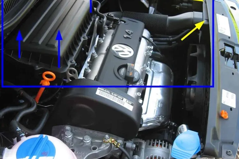 Removing air filter housing