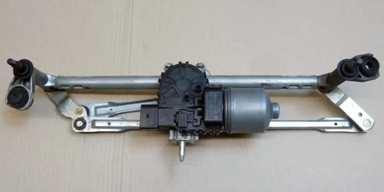 Removing wiper frame with linkage and wiper motor