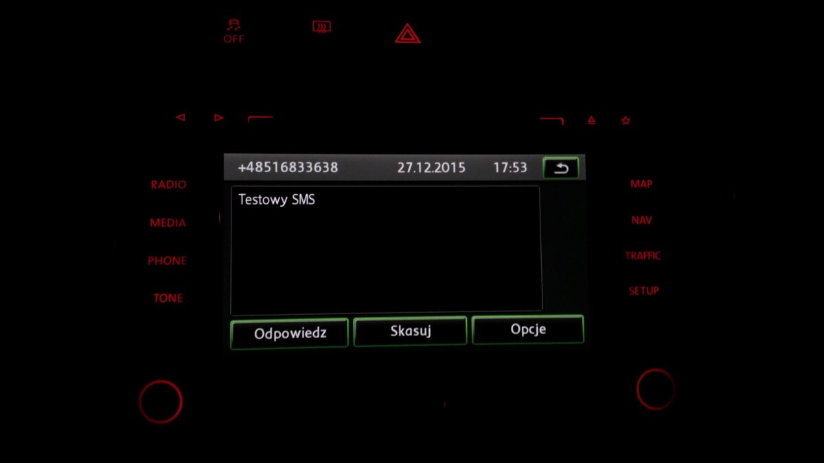 SMS on RNS 510