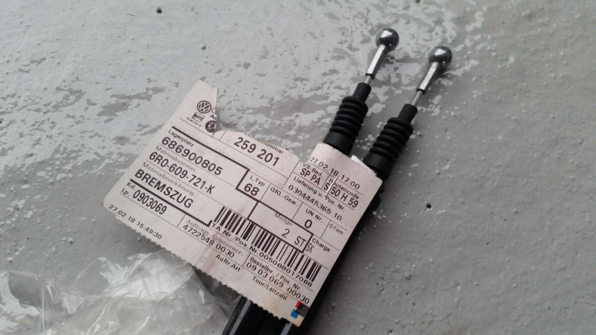 6R0609721K — brake cable 1659